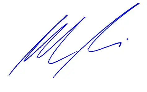 Eine unterschrift